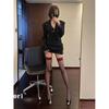 Black Stockings with Red Edges, Anti-snag, Sexy Spliced Long Socks for Women, Over-the-knee Socks, Ultra-thin Thigh-high Socks for Fashion Wear