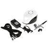 Air Compressor Tattoo Makeup Nail Painting Spray Art Gun Kit Mini Adjustable Paint Tool White