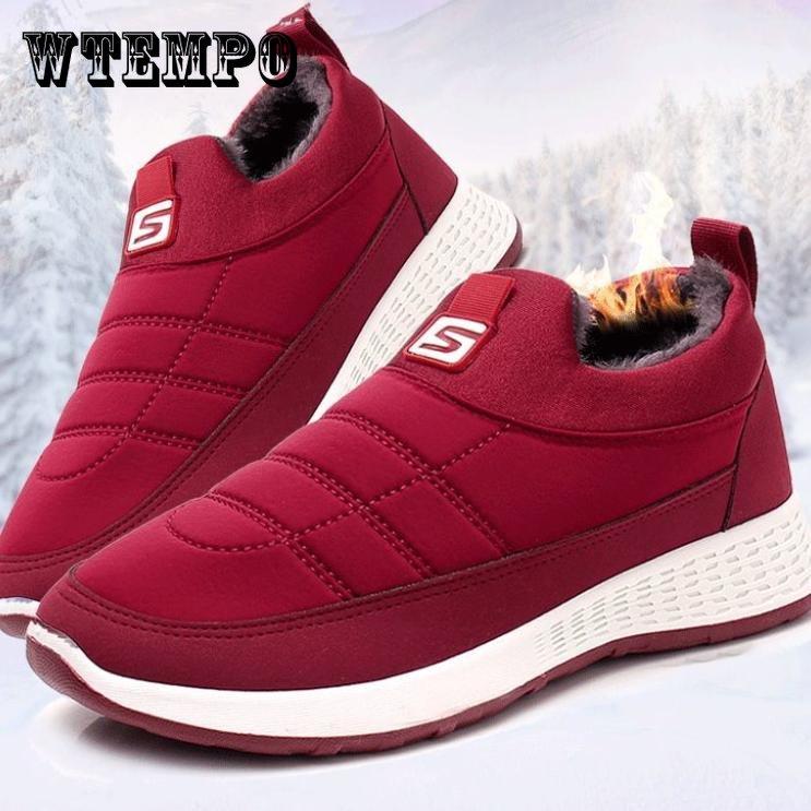 Freizeitschuhe Winterstiefel Herren und Damen Mode Warme rutschfeste runde Zehen Kurze Knöchelschuhe Baumwolle