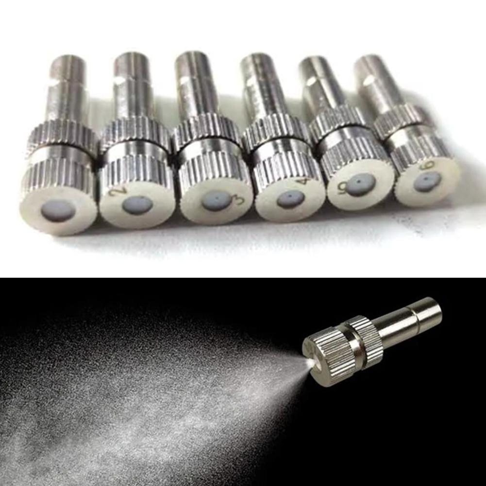 10pcs High Quality Atomizing Misting Nozzle Garden Water Irrigation Sprinkler Quick Pushing Nozzles For Misting Cooling System