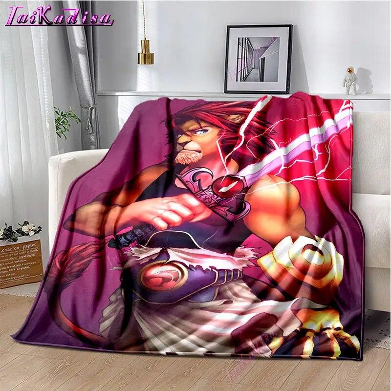 Thundercats Throw Blanket Cartoon Soft Cover Lightweight Warm Cartoon Blankets for Kidsroom Bedroom