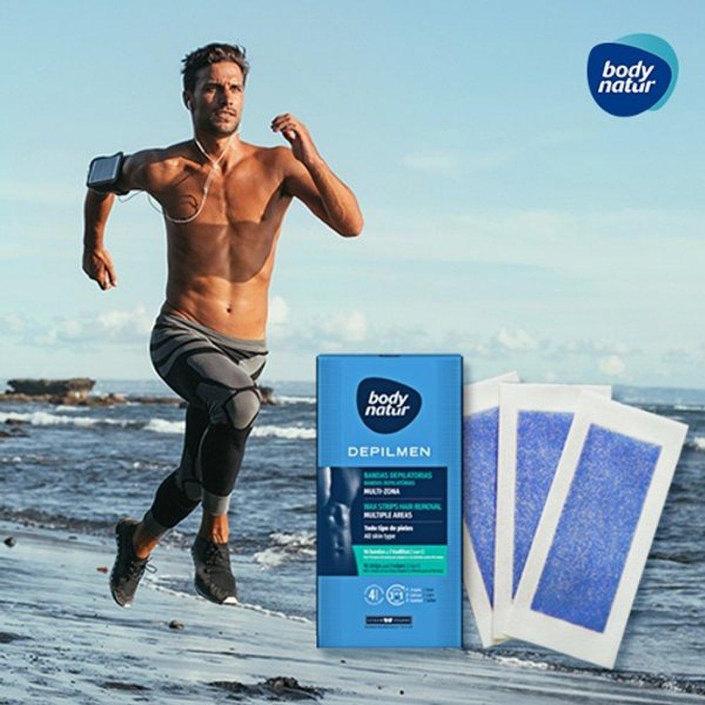 (2 pcs)BODY NATUR WAX STRIP MAN