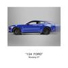 WELLY 1/24 Ford Mustang GT 2015 Alloy Car Model Diecast Toy Vehicle High Simitation Cars Toys for Children Kids Gifts