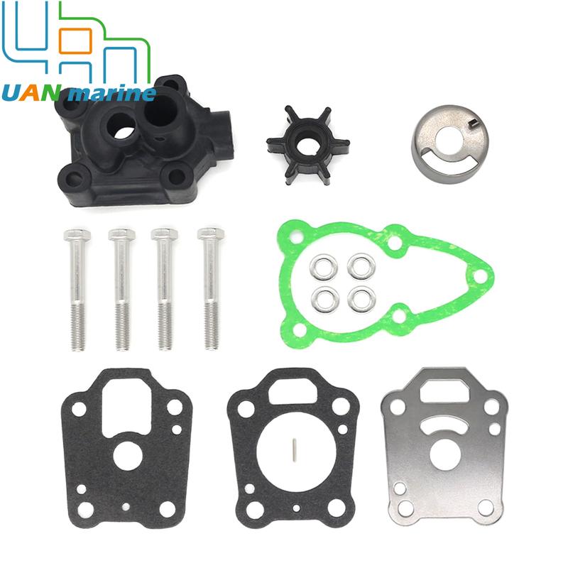 Fit For Outboard Mercury 2 2.5 3 4 5 6 HP 4&2 Stroke Water Pump Repair Service Kit With Housing 16159A03 46-16159T01 8M0155395