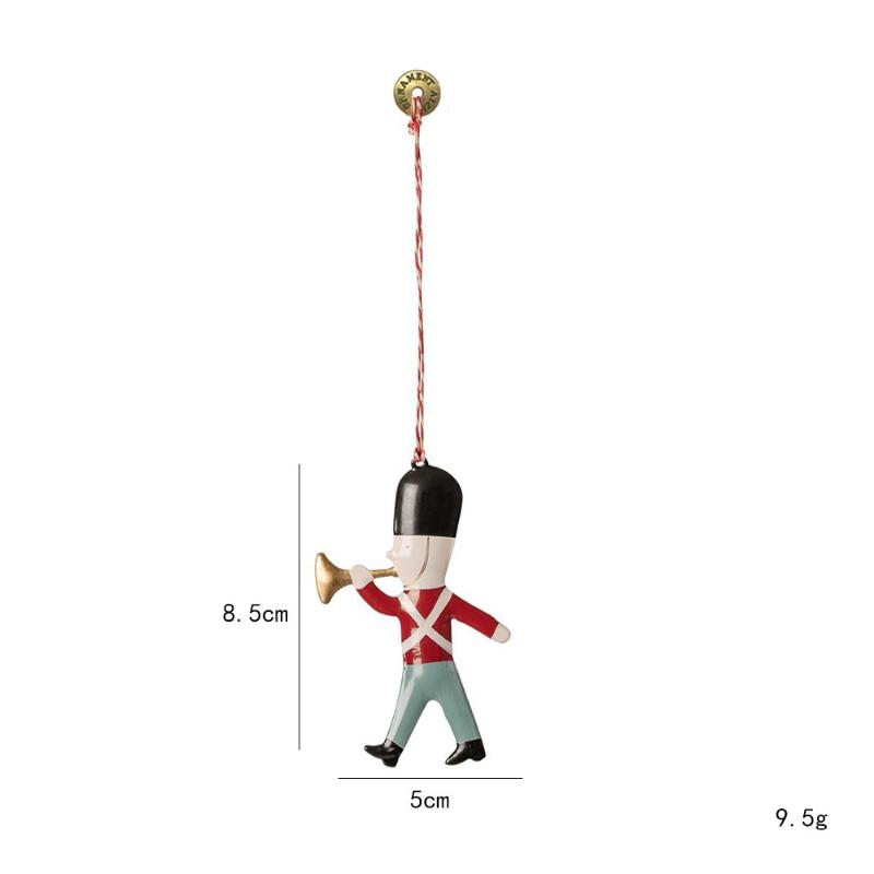 1 Set Nordic Christmas Hanging Decoration - Horse Figurines Santa Clause Ornament, Xmas Tree Pendant for Festival Party Supplies