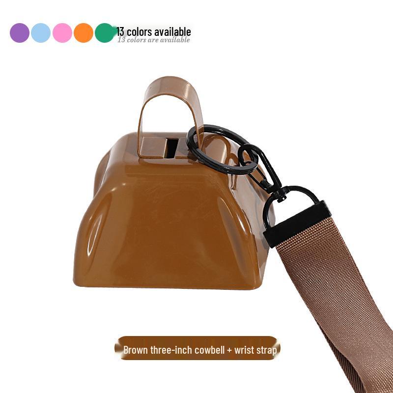 Three-Inch & Four-Inch Hand-Cranked Cowbells - 13 Colors, Perfect for Parties and Handicrafts