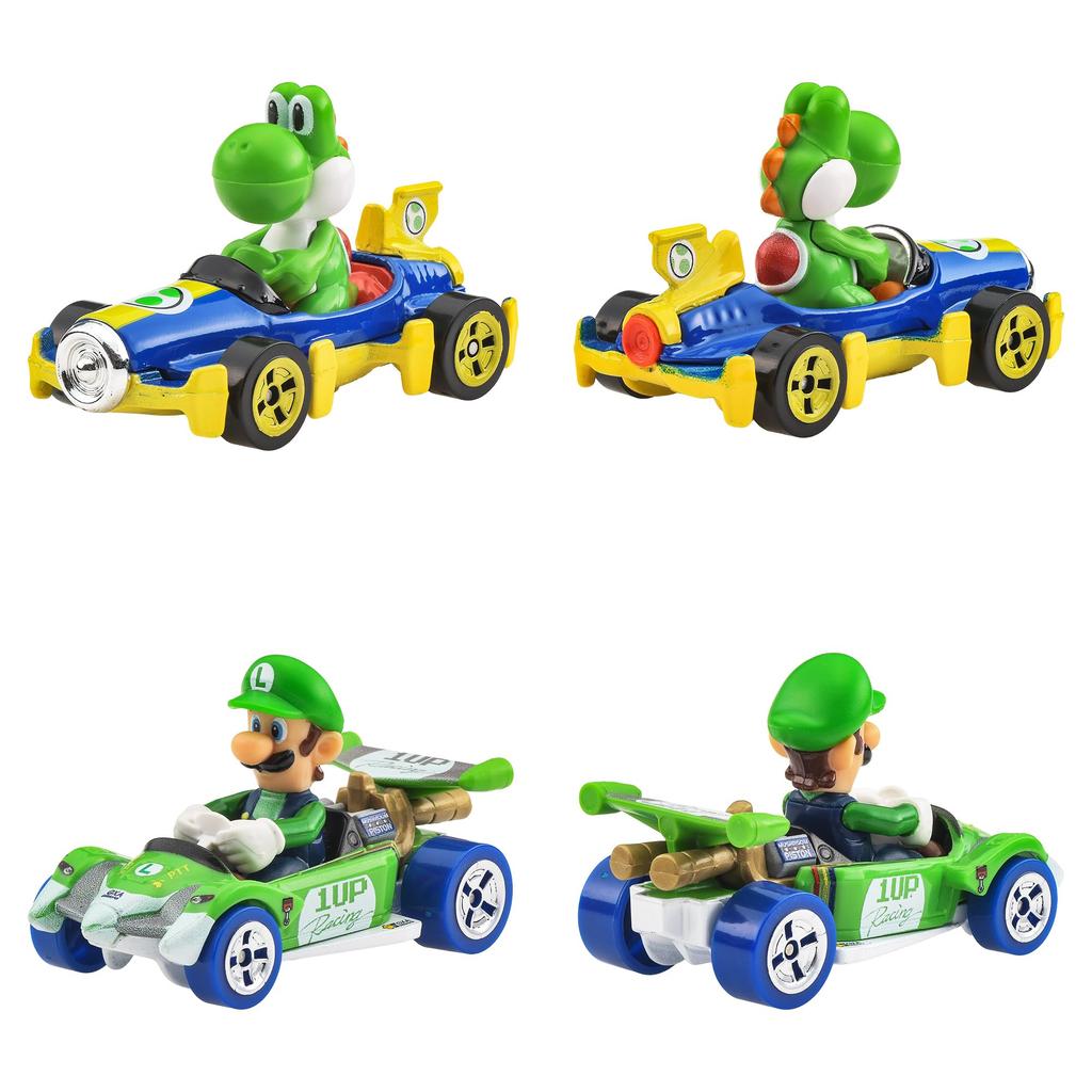 Hot Wheels Mario Kart Assorted Vehicle Toys, Mini Cars, 8-Car Box, Ages 3+, Multi-Purpose, GBG25-988T