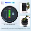 1pc 12V/24V Universal Car Motorcycle Fuel Level Meter Gauge LED Light Display Fuel Tank Gauge Boat Truck RV