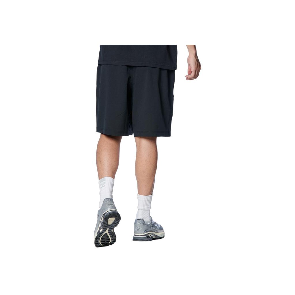 Under Armour Solid Color Loose Fit Drawstring Casual Shorts Men Shorts Black 1385514-001
