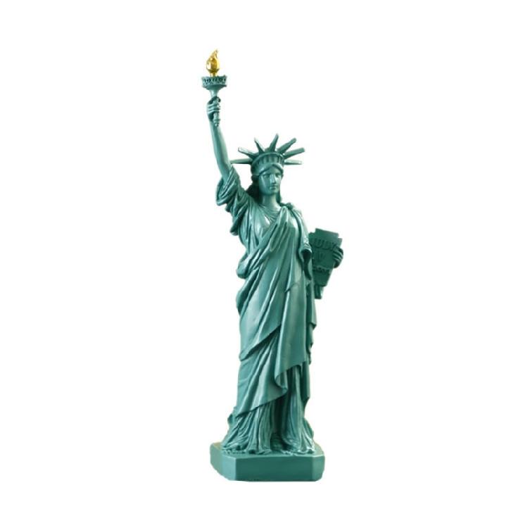 

Unique 12inch Libertys Statue Ornament with Coppers Tint for Gift Giving and Party зелений