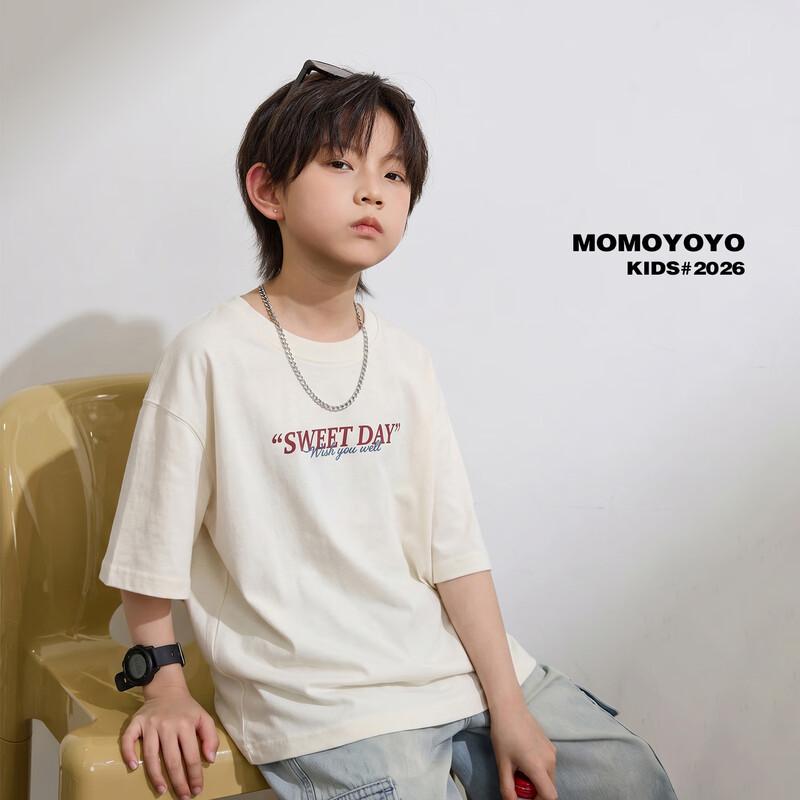 Boys  Surfing Letter Print Short Sleeve T-Shirt 100