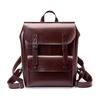 Leather Backpack Women's Wear-resistant Cowhide Computer Backpack College Style Inch Large Capacity British Retro Neutral Full Leather
