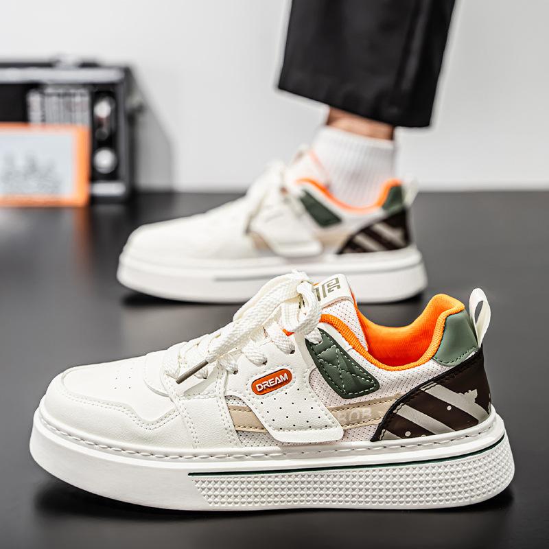 Men's shoes 2025 summer new fashion trend versatile personality youth board shoes campus student tide shoes white shoes