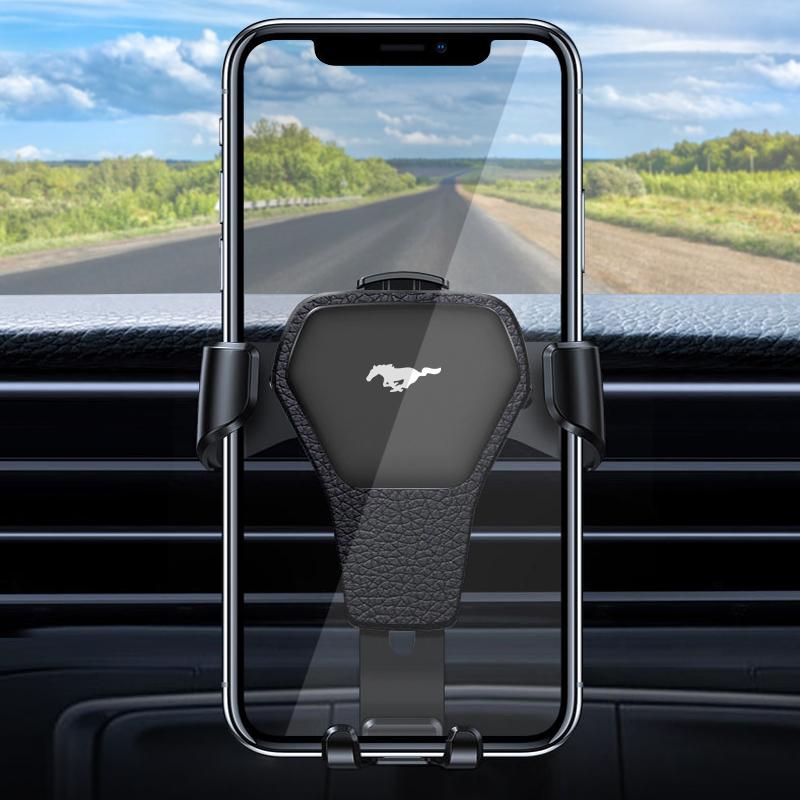 1 PIÈCE Support de Téléphone de Voiture à Gravité Bouche d'Aération Support GPS Accessoires Pour Ford Mustang ST line Mondeo Focus Fiesta Escape Kuga Ecosport Ranger EXplorer