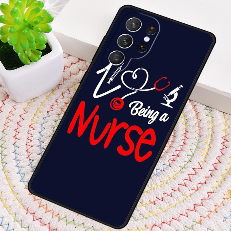 Nurse syringe heartbeat Medicine Silicone Phone Case For Samsung Galaxy note 10 pro S26 S25 S24 S23 S22 S21 Plus Ultra Cover