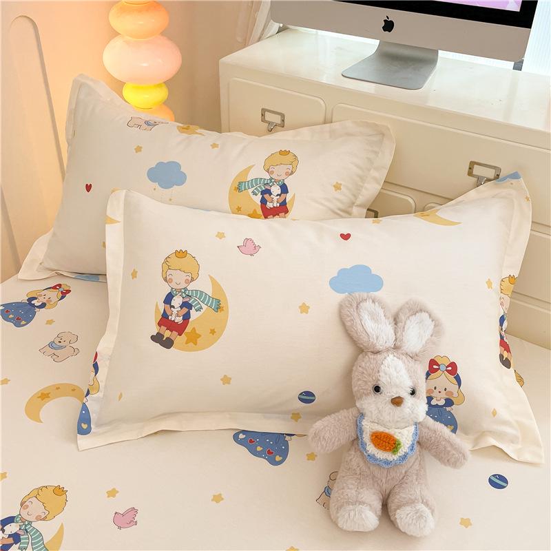 Cotton Pillowcases: Pure Cotton, Simple Style for Home, Dorms, Single & Double Rooms (Single/Pair)