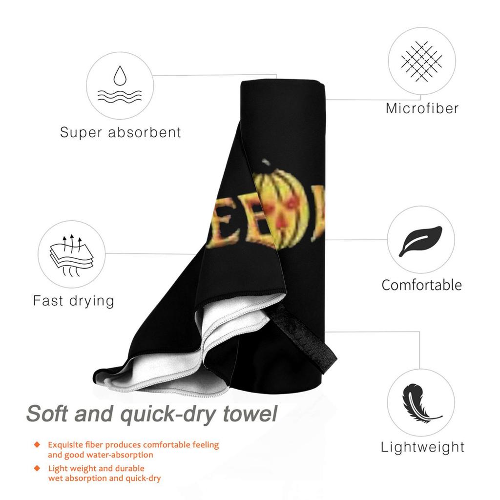 Helloween Rock Band Beach Towel Soft Microfiber Quick Dry Absorbent Quick Towels For Bath