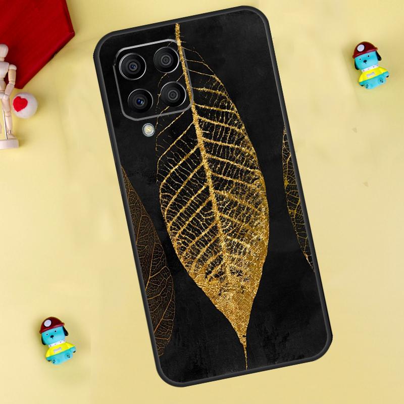 

Luxury Gold Foil Art Case For Samsung Galaxy M35 M55 M15 M11 M12 M13 M14 M06 M16 M36 M56 M31 M53 M32 M52 M34 M54 Samsung M21