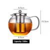 High Quality Heat Resistant Glass Tea Pot Pu Erh Teapot for Tea Set Infuser Teapot With Strainer Gaiwan Kettle Pots Teapots