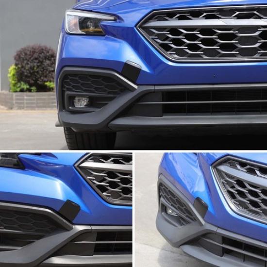 Solid Black ABS Front Tow Hook Cover Trim for Subaru WRX +