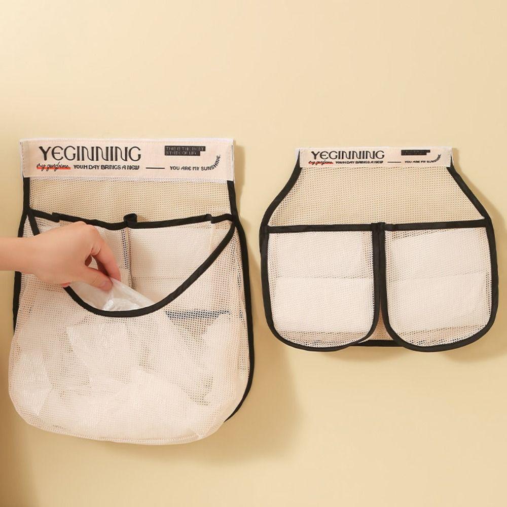 Hanging Storage Mesh Bag Reusable Large Capacity Vegetable Storage Net Bag Underwear Socks Storage Sundry Storage Bag