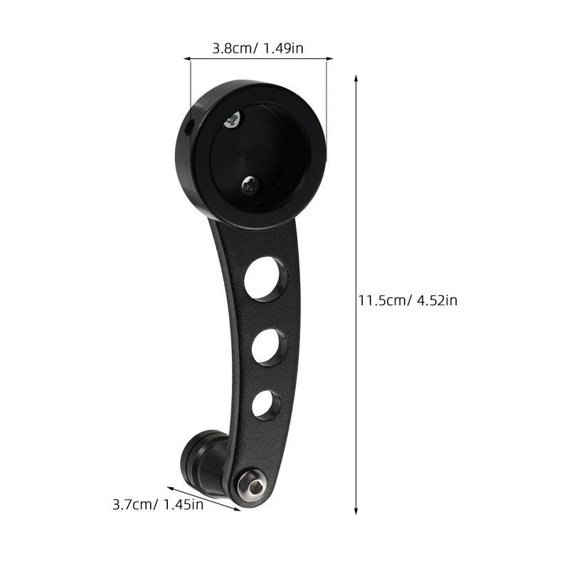 1Set Aluminum Car Window Crank Handle Set Universal Manual Winders for Left Right Doors Interior Upgrade with Mounting Clip