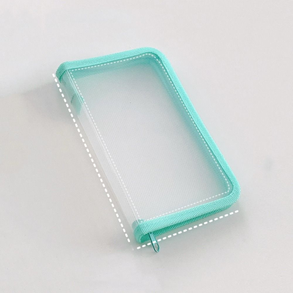 A6 Transparent Zipper Pouch Multifunctional Stationery Organizer Pouch File Folder Bag Kids