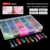 Ultra-Thin Dual Form Nails Colorful Nail Tips Sandwich Nail Forms  for Profional Use in Nail Salons