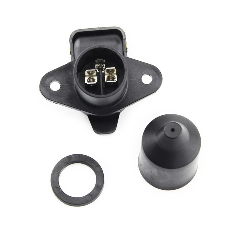 12V Tractor 3 Pin Plug Socket Trailer Plug Socket 3 Pin Suiatble for Trailer Truck RVs Car Caravans Tractor Durable