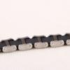 Stainless Steel Silicone Cycling Bracelet With Chain Design Men Women Unisex Titanium Wave Minimalist Geometric