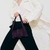 Pleatsmama Bow Flap Bag Deep Purple