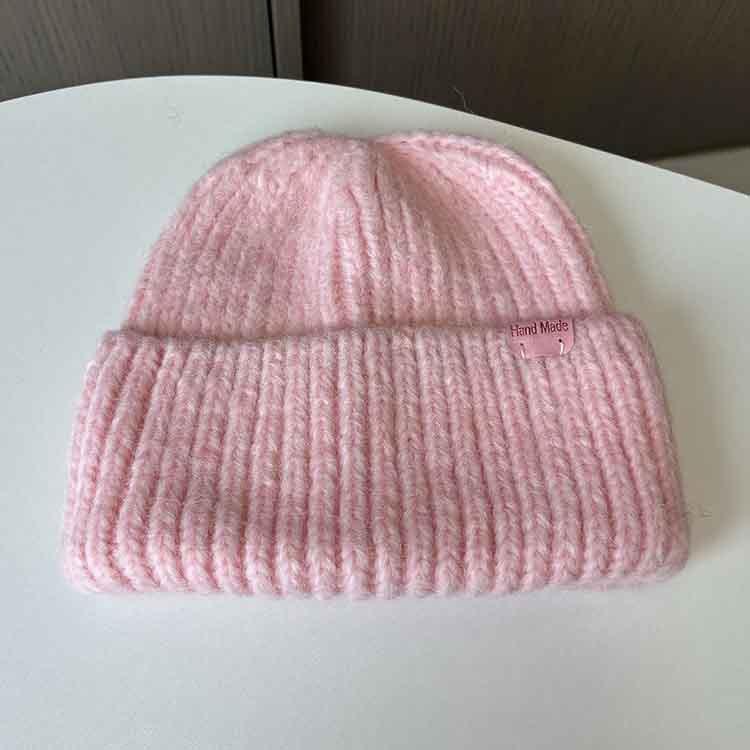 New Autumn and Winter Warm Knitted Hat Men's and Women's Fashion Versatile Bag Head Cold Hat Outdoor Leisure Student Pullover Hat