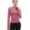 Womens Slim Fit Quick-Dry Yoga Jacket Long Sleeve Running Sport Top Tight Fitness Outerwear