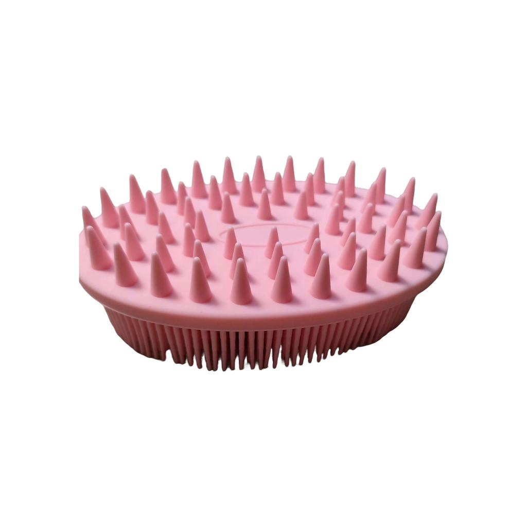 [2-in-1 silicone bath brush] Baby-grade skin-friendly material full body cleansing massage brush