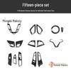 3D Carbon Fiber Peach Wood Stickers for 2011-2016 Veloster Interior Upgrade