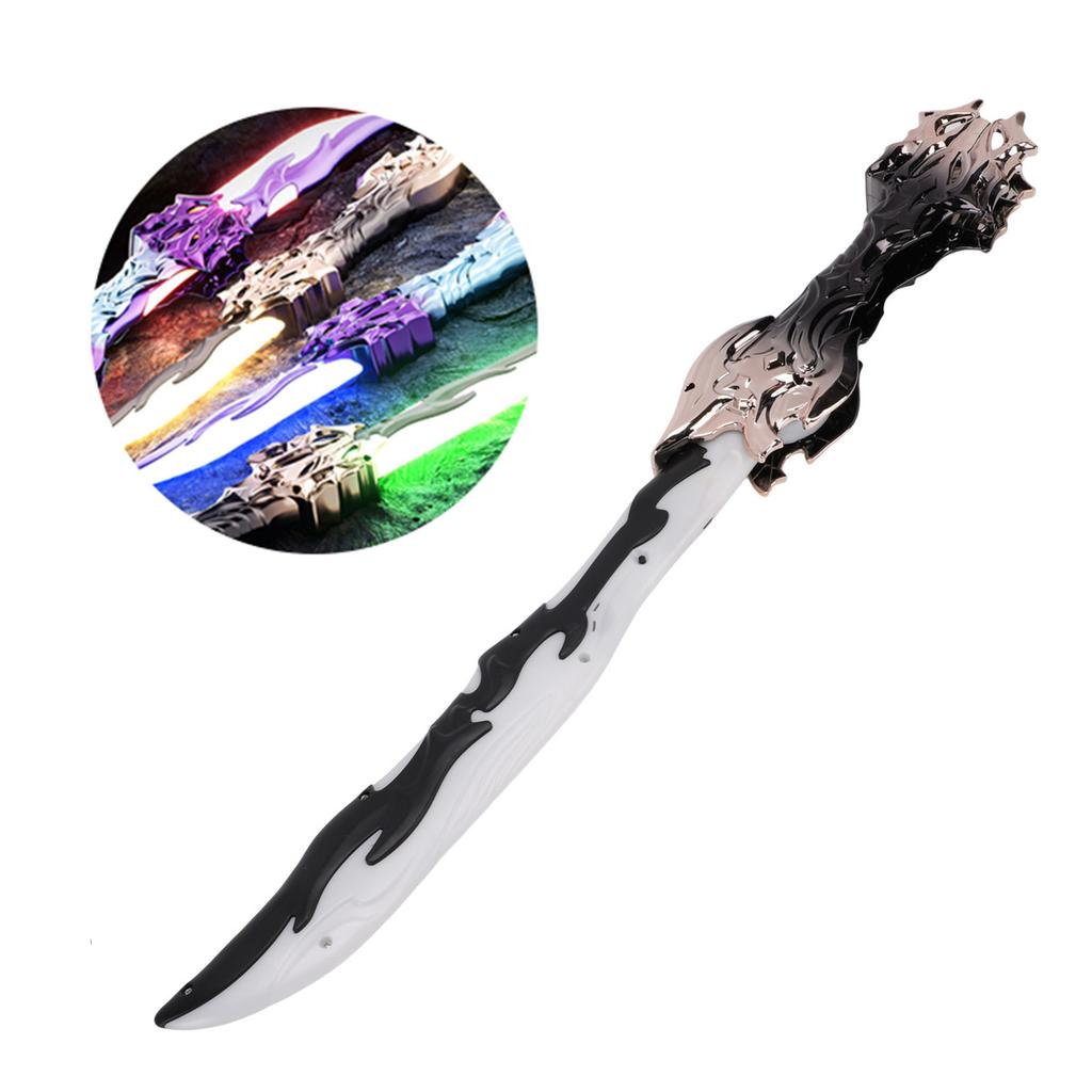 Light Up Sword Foldable Rechargble Color Changing LED Light Up Sword Toy with Sound Effect