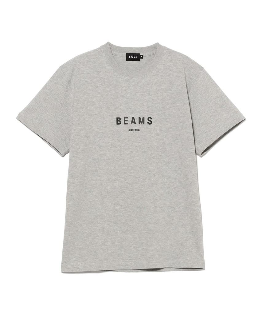 BEAMS Logo T-Shirt Heather Gray Grey Japan Streetwear Casual Tee