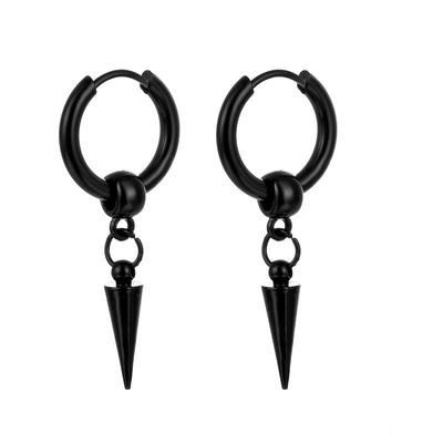 Punk Stainless Steel Water Drop Earrings Men Women Gothic Ear Hoop Jewelry Statement