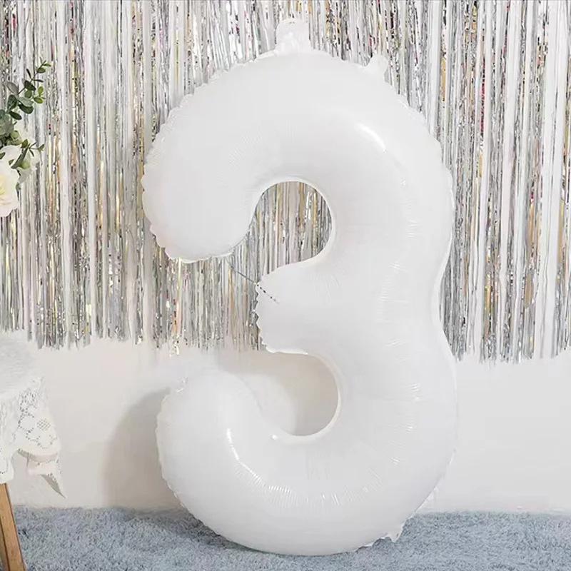 32-Inch Gradient Color Aluminum Foil Number Balloons - US Version