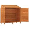 Vidaxl Garden Shed, Brown, 102X52X112 Cm, Solid Fir Wood