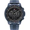 Luca Grey Blue Stainless Steel Men's Quartz Watch 1710493