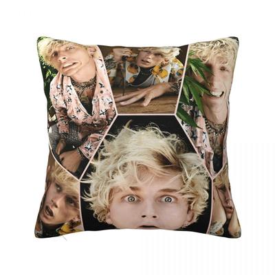 MGK Machine Gun Kelly Rapper Pillow Cover Cushion Cover Soft Pillow Case Fashion Pillowcases For Chair Sofa Home Decoration