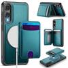 For Samsung Galaxy S25 Edge S25 S24 S23 S22 S21 S20 Ultra Case Wallet with Magnetic, RFID Blocking Card Holder 2 In 1 Detachable