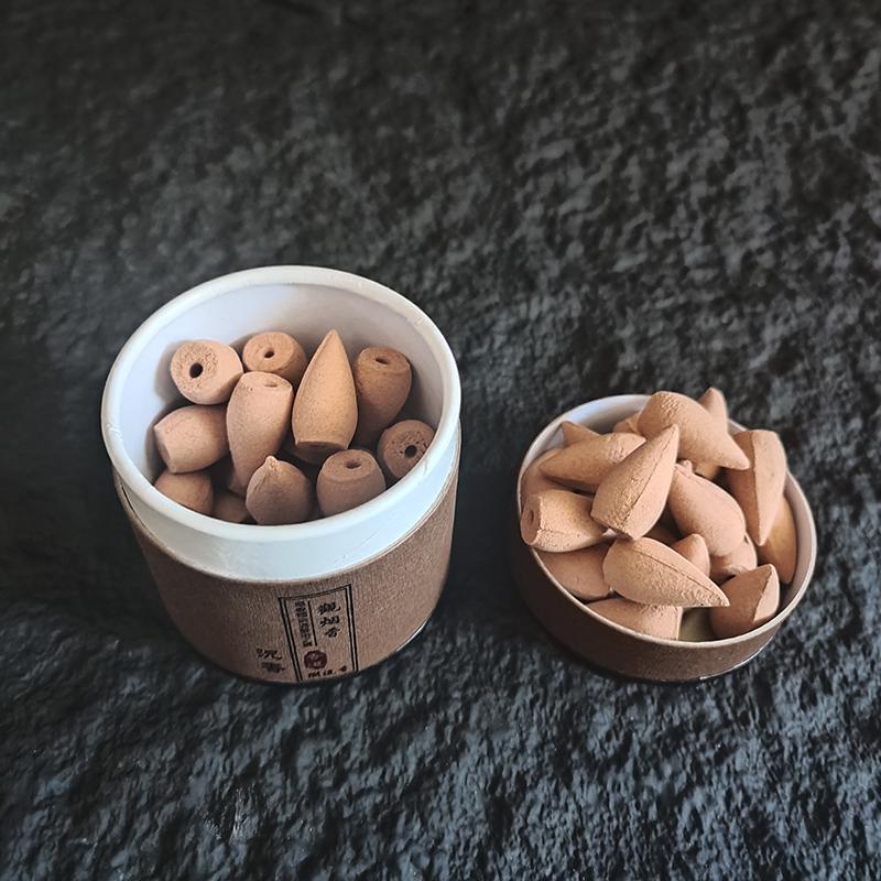 45pcs/box Natural Backflow Incense Cones Sandalwood Wormwood Reflux Tower Incense In Box Suitable for Tea Room Yoga Room