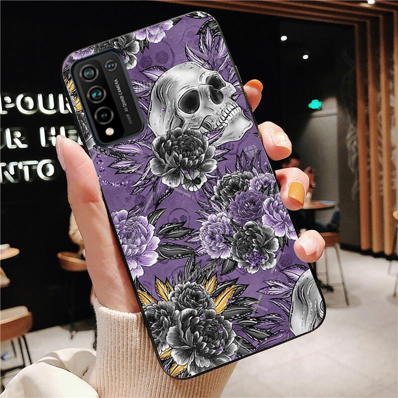 Skull Bones Phone Case for Huawei Honor 50 10X Lite 20 7A 7C 8X 9X Pro 9A 8A 8S 9S 10i 20S 20lite 7X 10 Lite