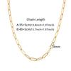 Gold Silver Color Stainless Steel 3mm Paperclip Link Chain Bracelets Neckalce For Women Fashion Party Wedding Jewelry Sets Gifts