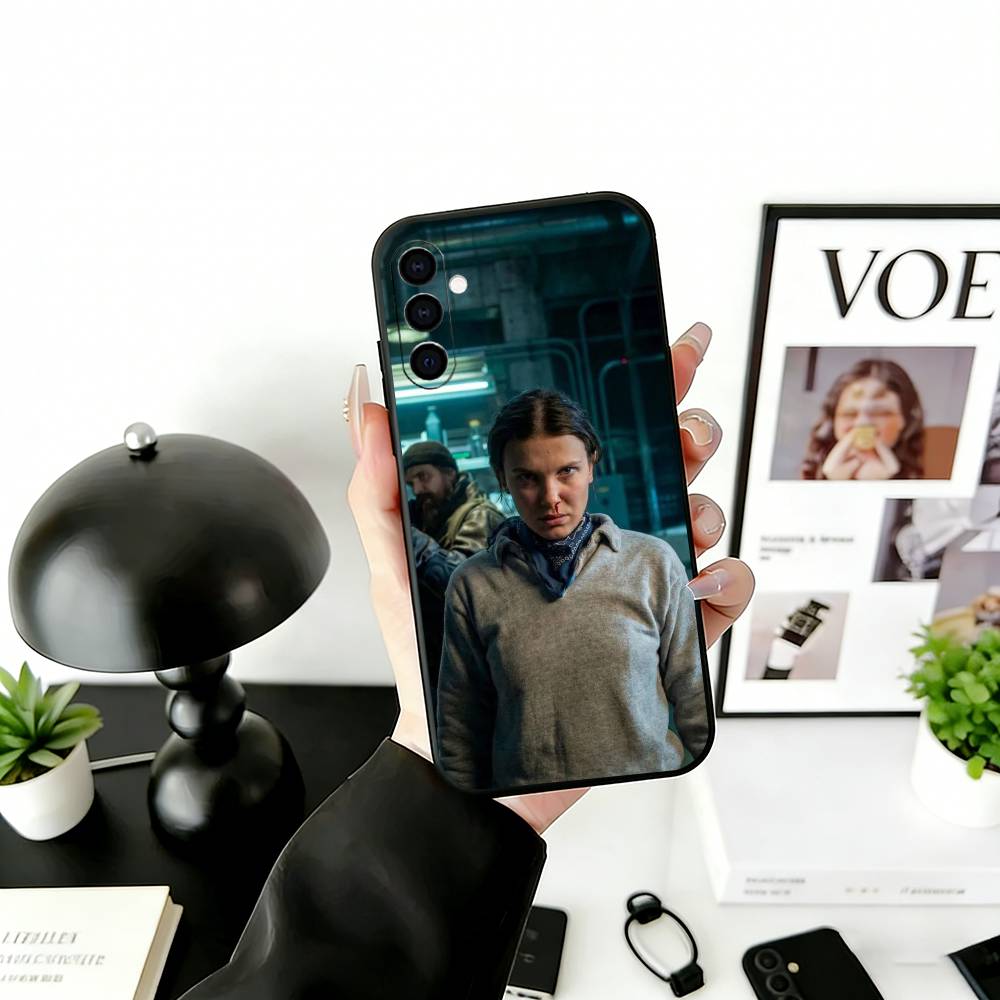 M-Millie B-Brown Actor Phone Case For Samsung Galaxy A73,A72,A71,A70,A53,A52,A51,Soft Silicone Black Cover Samsung a21s