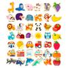 Wooden Animal & Fruit Beaded Blocks Educational Toy for 3-Year-Olds