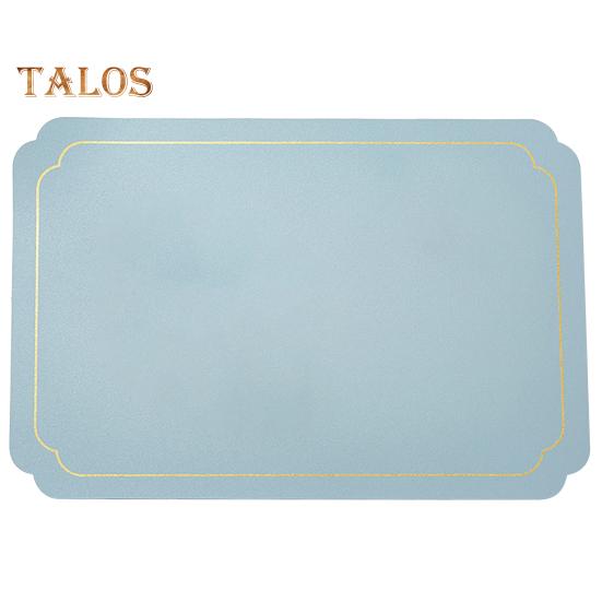 Rectangle Faux Leather Placemat Modern Waterproof Heat-Resistant Non-slip Heat Insulation Dishwasher Safe Dining Table Protection Decoration