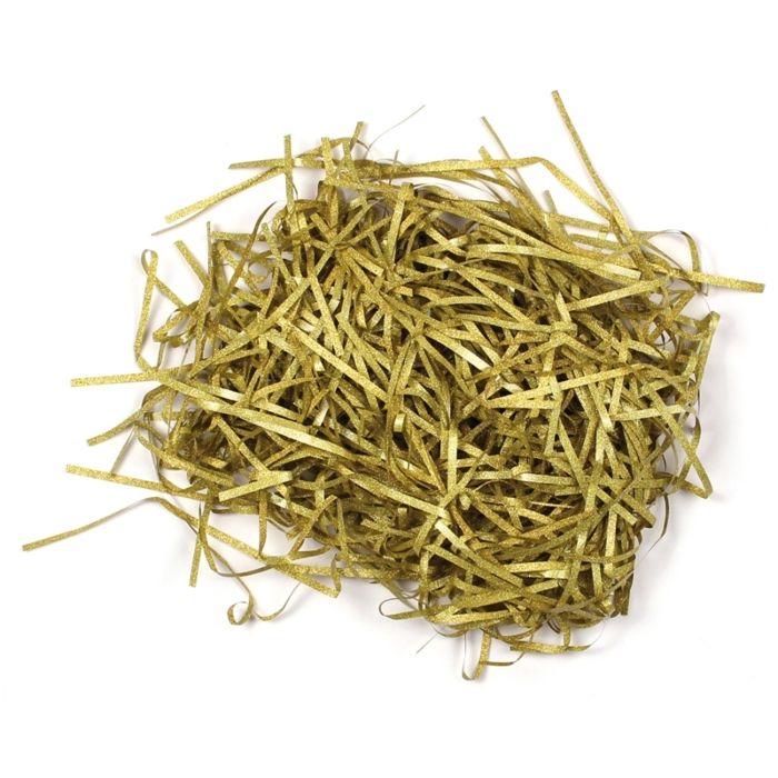 MégaCréa DIY - Paille de papier pour faire des nids Doré 10 g